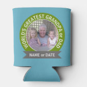 ワールドズベストパパグランドパカスタム写真テンプレート 缶クーラー (裏面)