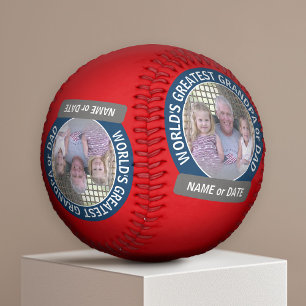 ワールドズベストパパグランドパカスタム写真テンプレート 野球ボール