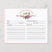 ワールドズベーカー最高のブライダルシャワーレシピカード (正面)