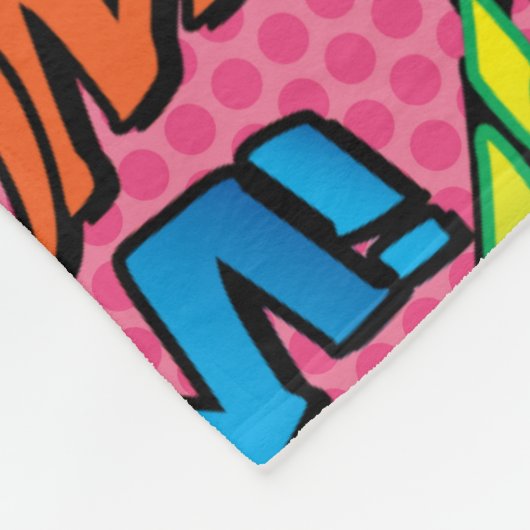 ワールドズ最高のアウンティおもしろい漫画ブックピンク フリースブランケット (角)