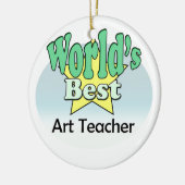ワールドズ最高のアート先生 セラミックオーナメント (左)