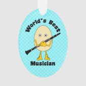 ワールドズ最高のクラリネットミュージシャン オーナメント (正面)