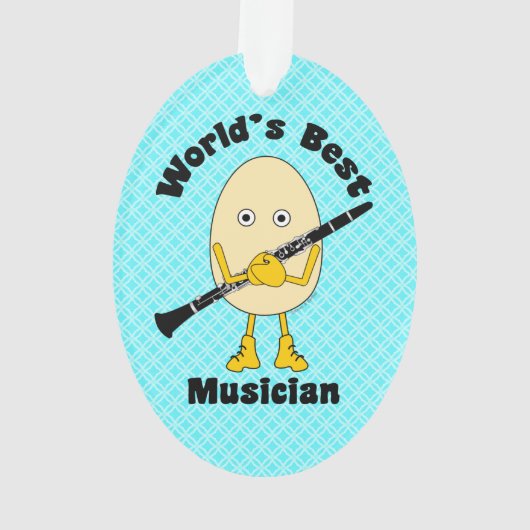 ワールドズ最高のクラリネットミュージシャン オーナメント (裏面)