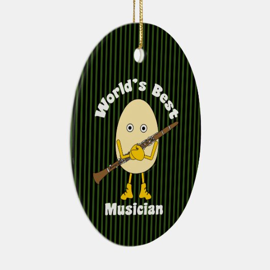 ワールドズ最高のクラリネットミュージシャン セラミックオーナメント (右)