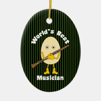 ワールドズ最高のクラリネットミュージシャン セラミックオーナメント