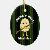 ワールドズ最高のクラリネットミュージシャン セラミックオーナメント (裏面)