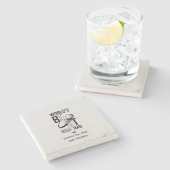 ワールドズ最高のゴルフパパおもしろいと思いやりのある贈り物 ストーンコースター (横)