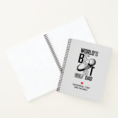 ワールドズ最高のゴルフパパおもしろいと思いやりのある贈り物 ノートブック (内部)