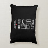 ワールドズ最高のゴルフパパ |白黒パパギフト アクセントクッション (裏面(縦))