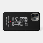 ワールドズ最高のゴルフパパ |白黒パパギフト Case-Mate iPhoneケース (裏面(横))