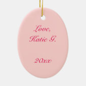 ワールドズ最高のダンス先生ピンクバレリナツツ セラミックオーナメント (裏面)