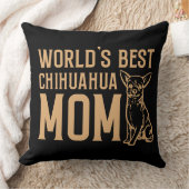 ワールドズ最高のチワホアモマブラック装飾用クッション クッション (ブランケット)