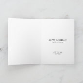 ワールドズ最高のドグパパ写真ネイビーブルー誕生日 カード (内部)