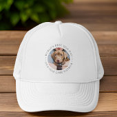 ワールドズ最高のドッグパパエレガントシンプルカスタム写真 キャップ