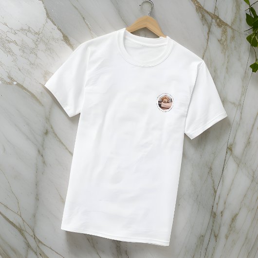 ワールドズ最高のドッグパパエレガントシンプルカスタム写真 Tシャツ