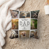 ワールドズ最高のドッグパパラファーズデイ装飾用クッション クッション (ブランケット)
