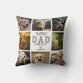 ワールドズ最高のドッグパパラファーズデイ装飾用クッション クッション (裏面)