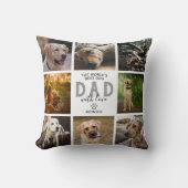 ワールドズ最高のドッグパパラファーズデイ装飾用クッション クッション (正面)