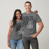 ワールドズ最高のパパグランジグラフィッティ文字 Tシャツ (ユニセックス)