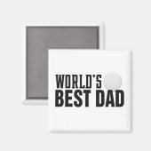 ワールドズ最高のパパタイポグラフィゴルフ |マグネット マグネット (正面/裏面)