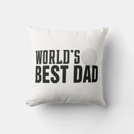 ワールドズ最高のパパタイポグラフィゴルフ |装飾用クッション クッション