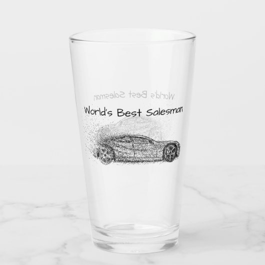 ワールドセールスマン最高のグラフィックアートスポーツカー タンブラーグラス (裏面)