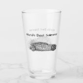 ワールドセールスマン最高のグラフィックアートスポーツカー タンブラーグラス (正面)