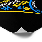 ワールドダウン症候群の日は優しいダウン症候群Awar ポスター (角)