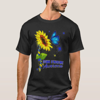 ワールドダウン症候群デイロックザソックスT21アワーン Tシャツ