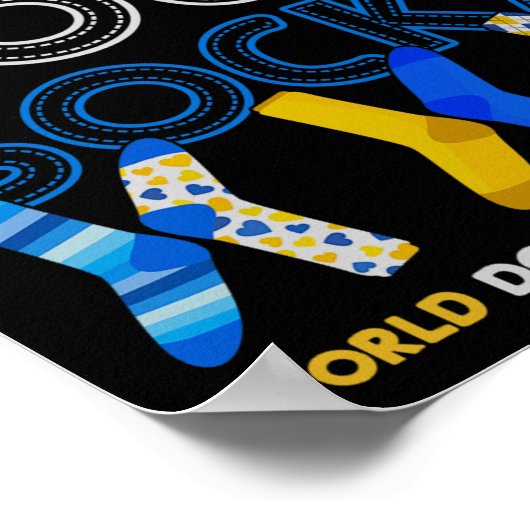 ワールドダウン症候群デイロックユソックス認識度 ポスター (角)