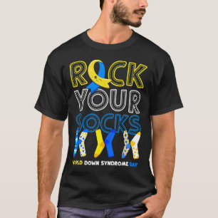 ワールドダウン症候群デイロックユソックス認識度 Tシャツ