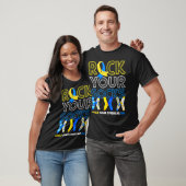 ワールドダウン症候群デイロックユソックス認識度 Tシャツ (ユニセックス)
