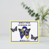 ワールドダウン症候群デーは3月21日 ポストカード (スタンド正面)