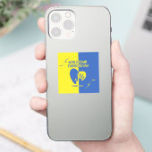 ワールドダウン症候群デーカスタムカットビニル シール (スマートフォン)