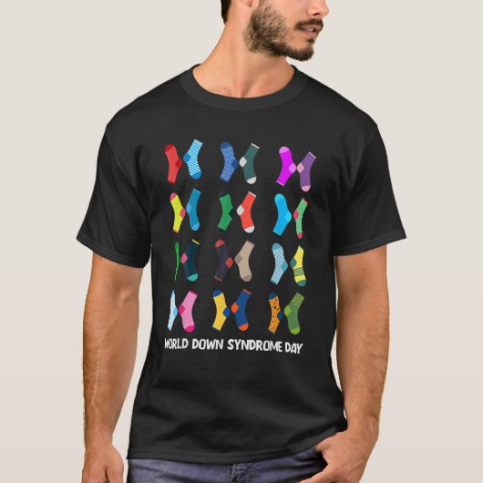ワールドダウン症候群デー2022ソックスWDSD Tシャツ (正面)