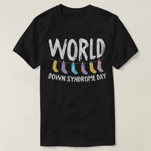 ワールドダウン症候群日認識度ママパパ幼児 Tシャツ (デザイン正面)