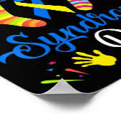 ワールドダウン症候群日認識度靴下21 3月 ポスター (角)