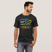ワールドダウン症候群日認識度靴下21 3月 Tシャツ (正面フル)