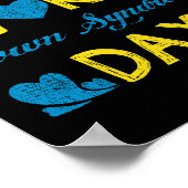 ワールドダウン症候群日認識度靴下 ポスター (角)