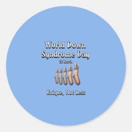 ワールドダウン症候群日。少ユニークない ラウンドシール