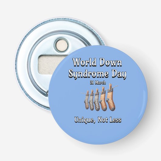 ワールドダウン症候群日。少ユニークない 栓抜き (正面)