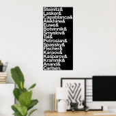 ワールドチェスのチャンピオン ポスター (ホームオフィス)