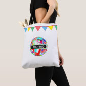 ワールドツア数々のーと白い旗 トートバッグ (クローズアップ)