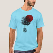 ワールドツリーノース自然ヤグドラシ異教のル神話 Tシャツ (正面)