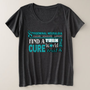 ワールドティール(緑がかった色)...TN プラスサイズTシャツ
