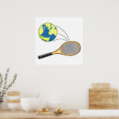 ワールドテニススポーツデザイン ポスター (キッチン)