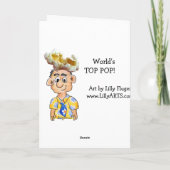 ワールドトポップ・アートのップ – 父の日のカード カード (裏面)