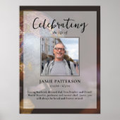 ワールドトラベラーお祝いライフ、葬儀写真 ポスター (正面)