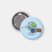 ワールドトラベラーは荷造りになり出発の準備ができていた。 マグネット (正面/裏面)