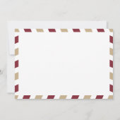 ワールドトラベラーエアメールワシントンDCブライダルシャワー 招待状 (裏面)